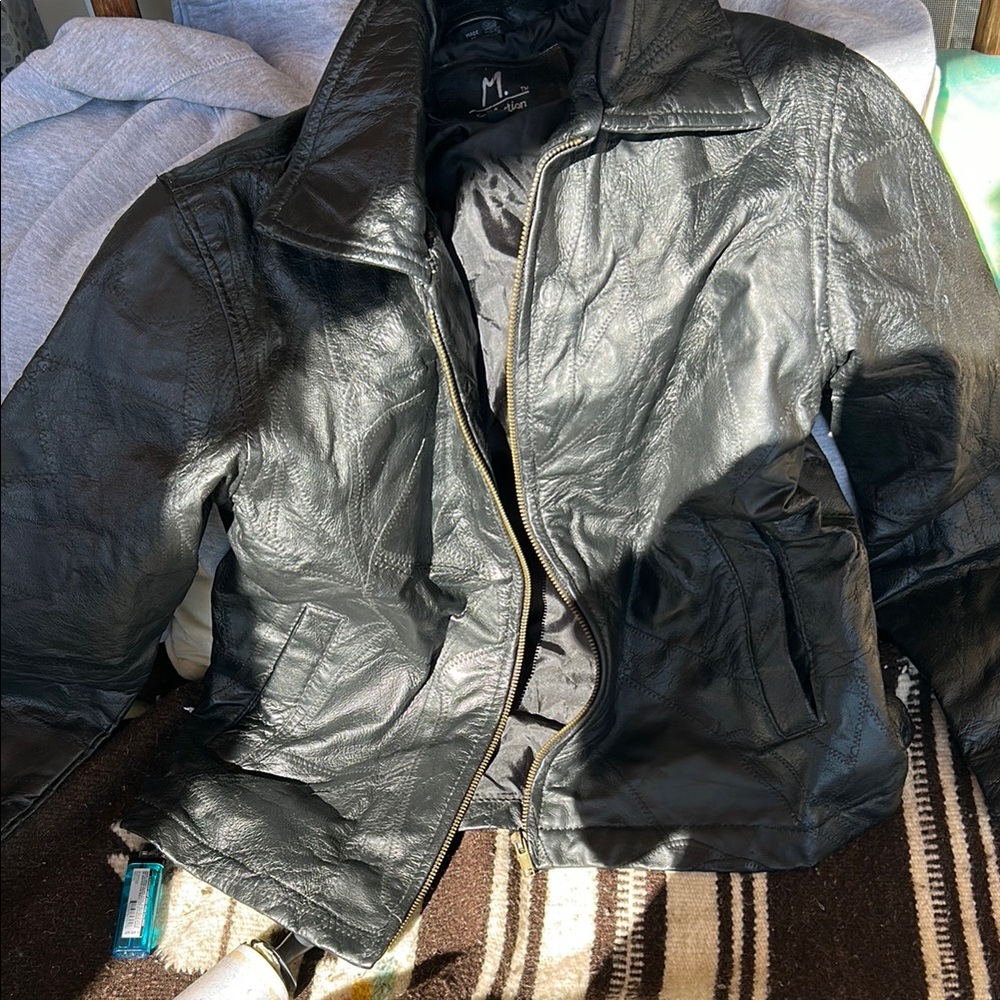 JM Collection Black Lightweight Shirt Jacket with High Collar